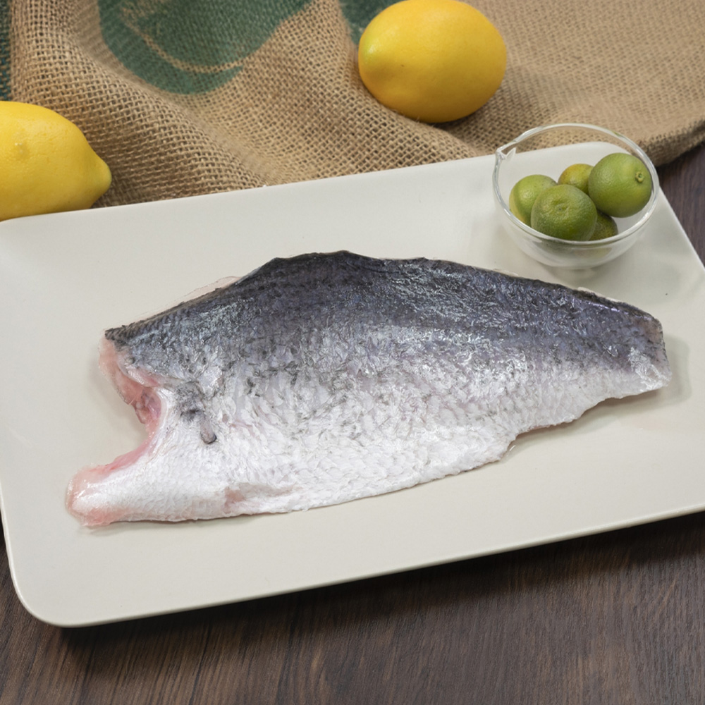 澎湖箱網海鱸魚帶下巴魚排150g